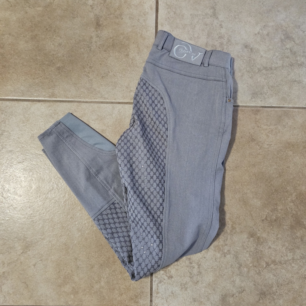 NWT Ovation Equestrian Breeches- 28R Light Gray